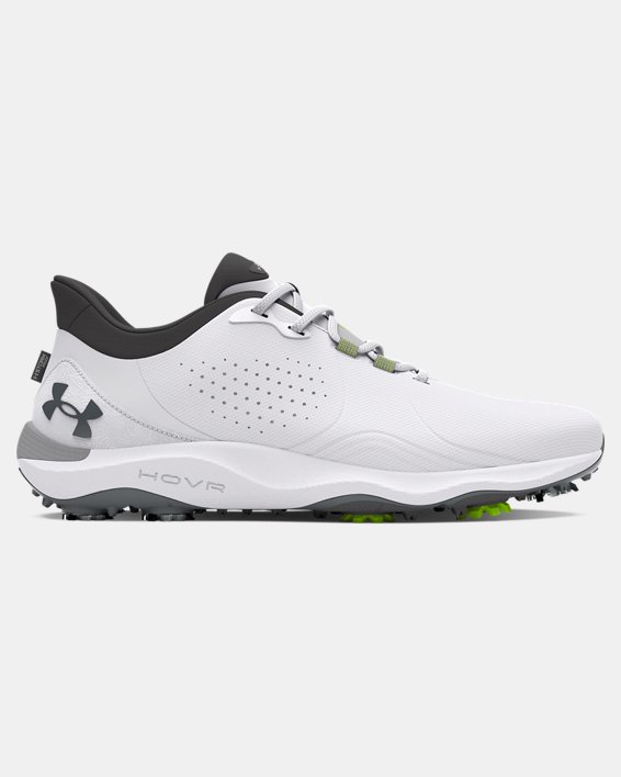 Men's UA Drive Pro Wide Golf Shoes, White, pdpMainDesktop image number 0